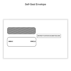 Office DepotĀ® W-2 Laser Tax Forms And Envelopes, 6-Part, 2-Up, 8-1/2" x 11", Pack Of 10 Form Sets, 5611025