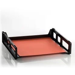Officemate Recycled Side Load Letter Tray - 1 Compartment(s) - 1 Tier(s) - 2.8"x13.2"x 9" Depth - Stackable, Durable, Handle, Sturdy - 26052