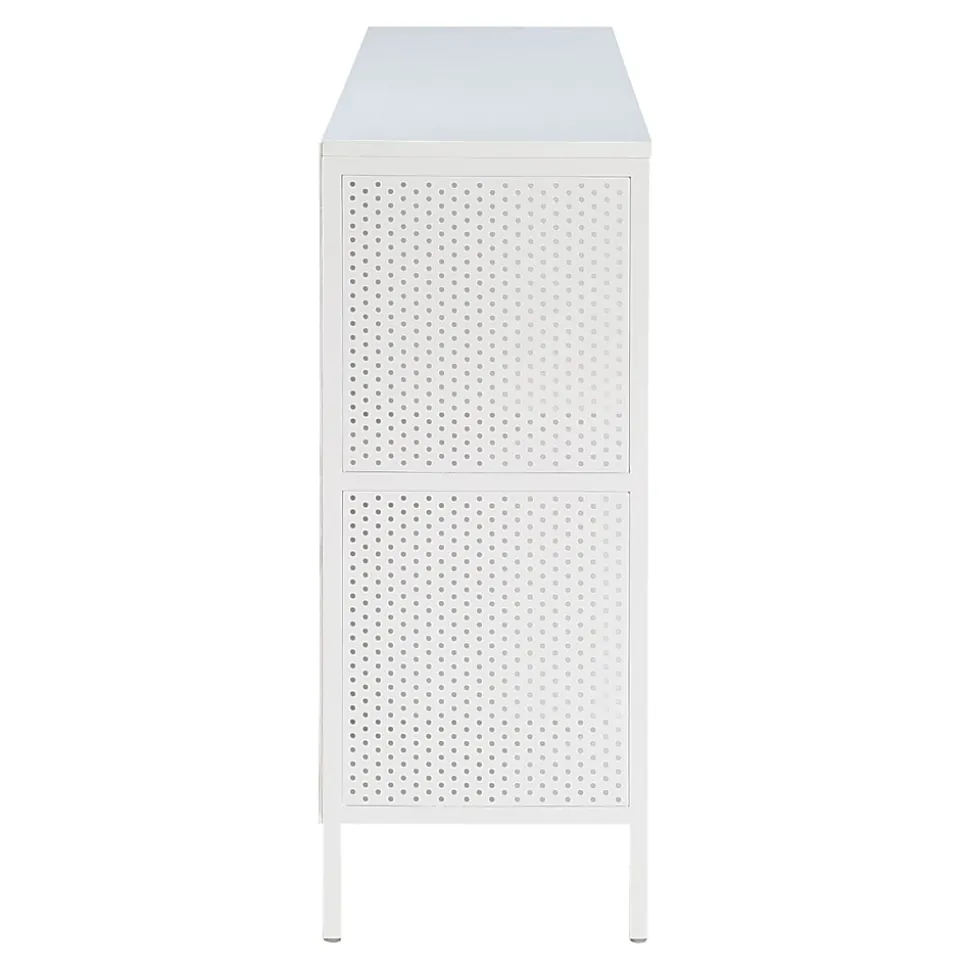 Office Star Ace 34”H 8-Cube Storage Bookcase, White