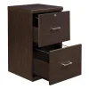 Office Star™ Alpine 17"D Vertical 2-Drawer File Cabinet With Lockdowel™ Fastening System, Espresso