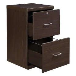 Office Starâ„¢ Alpine 17"D Vertical 2-Drawer File Cabinet With Lockdowelâ„¢ Fastening System, Espresso