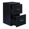 Office Star™ Alpine 17"D Vertical 2-Drawer File Cabinet With Lockdowel™ Fastening System, Black