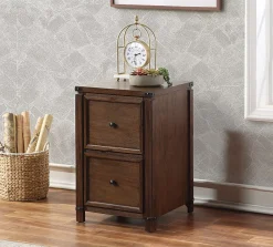 Office Starâ„¢ Baton Rouge 19"W x 20-3/8"D Lateral 2-Drawer File Cabinet, Brushed Walnut