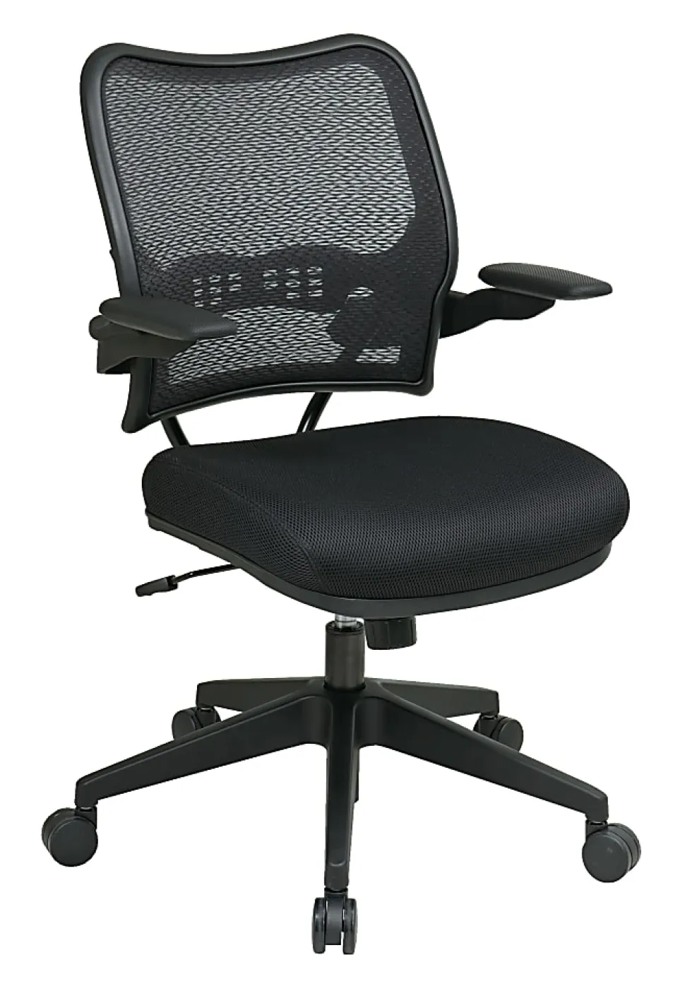 Office Star™ Deluxe AirGrid Mesh Mid-Back Chair, Black