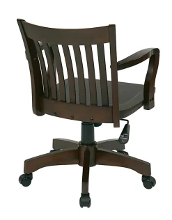Office Star™ Deluxe Wood Banker's Chair, Espresso