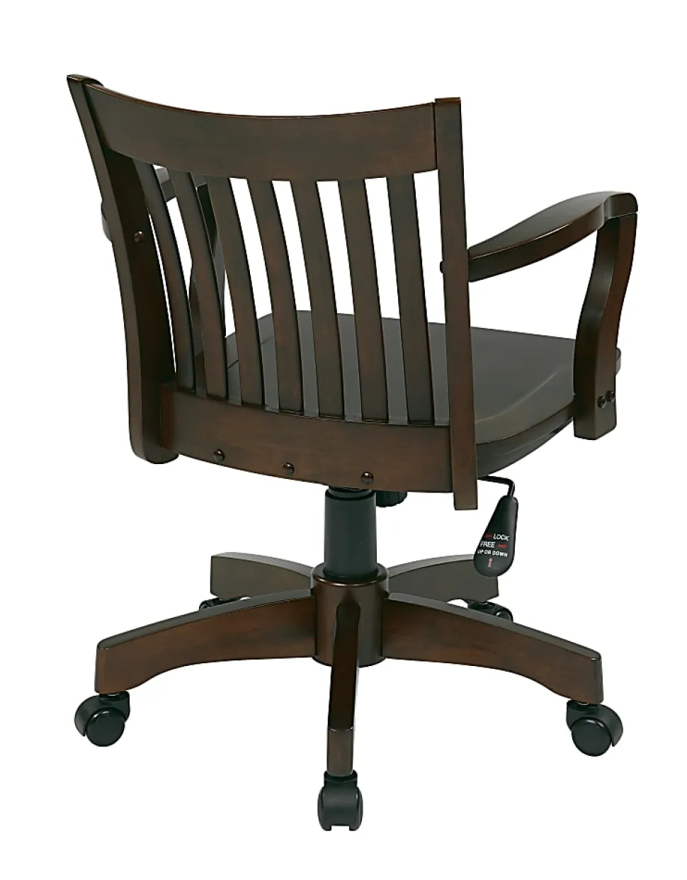 Office Star™ Deluxe Wood Banker's Chair, Espresso