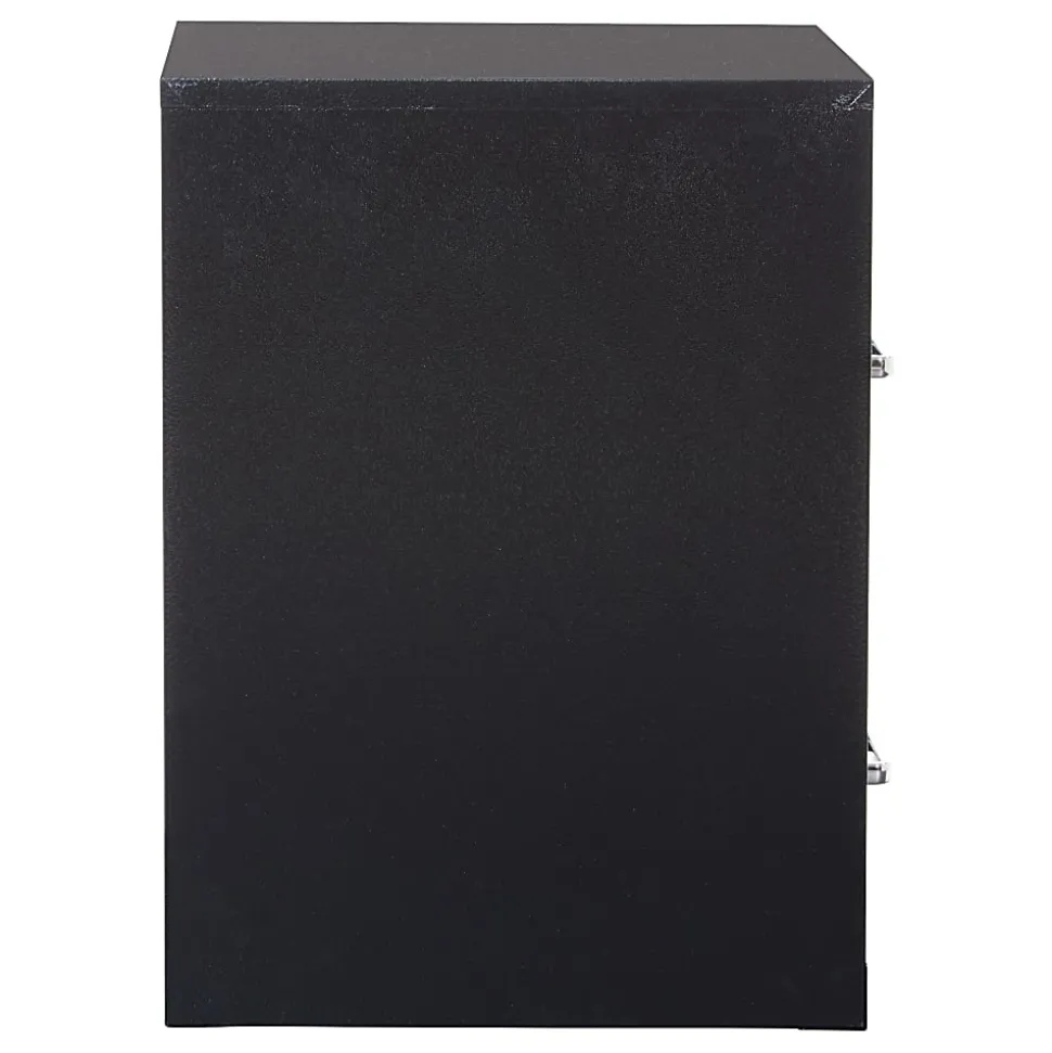 Office Star™ 20"D Vertical 2-Drawer Locking File Cabinet, Black