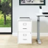 Office Star™ 20"D Vertical 2-Drawer Locking File Cabinet, White