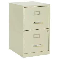 Office Star™ 20"D Vertical 2-Drawer Locking File Cabinet, Tan