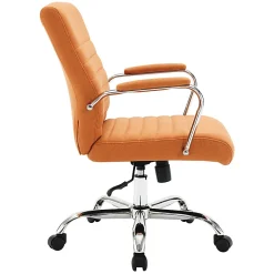 Office Star Ergonomic Fabric Mid-Back Office Task Chair, Nutmeg