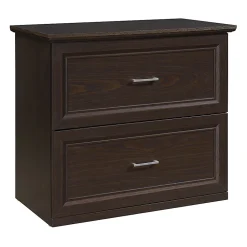 Office Star™ Jefferson 2-Drawer 31-1/4"W x 16-3/4"D Lateral File Cabinet With Lockdowel™ Fastening System, Espresso