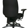 Office Star™ Multi-Function High-Back Fabric Task Chair, Black