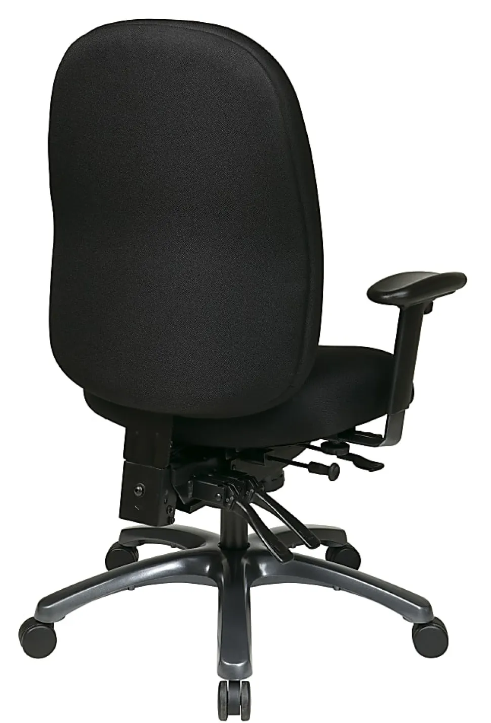 Office Star™ Multi-Function High-Back Fabric Task Chair, Black