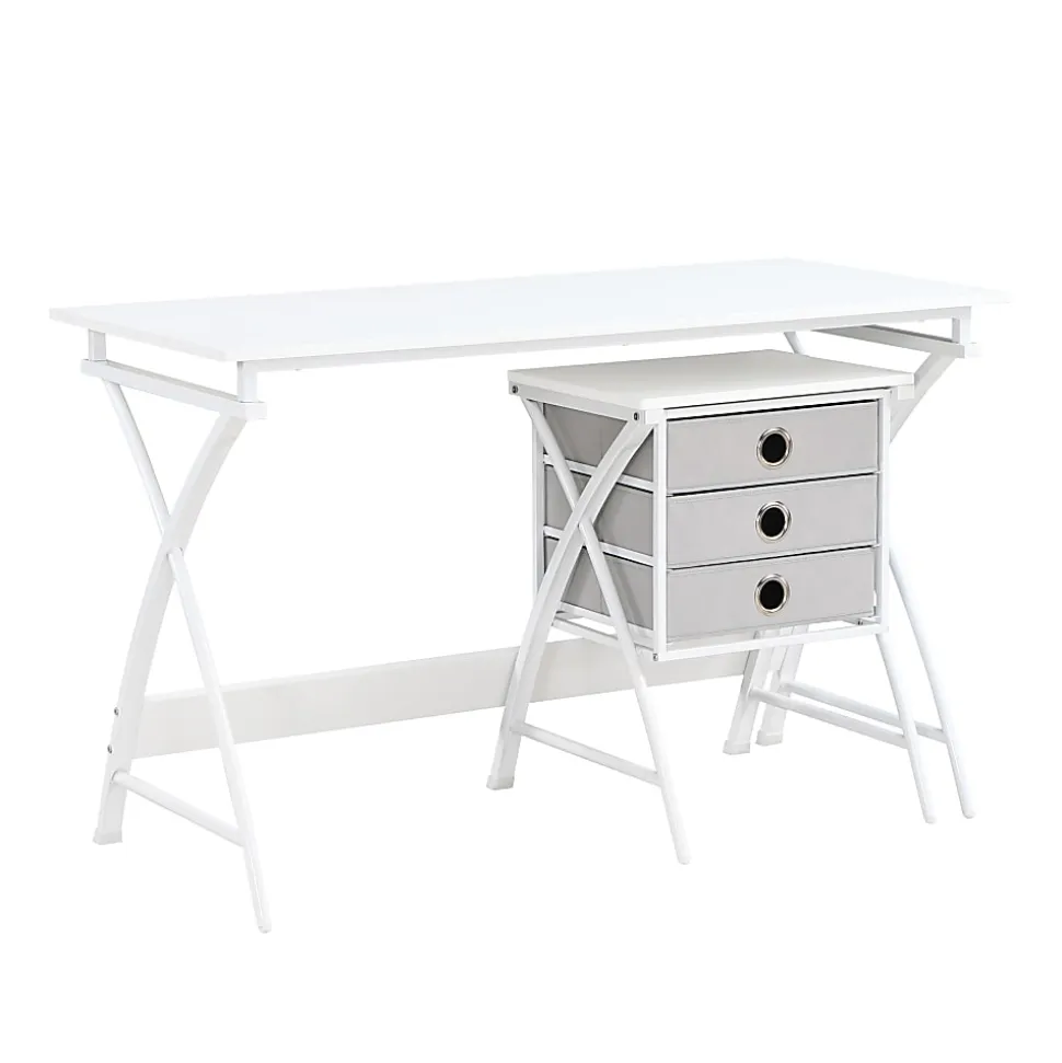 Office Star Olympic 48"W Computer Desk, White
