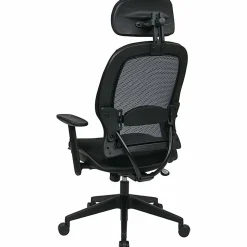 Office Star™ Professional Air Grid™ Mesh High-Back Office Chair With Headrest, Black