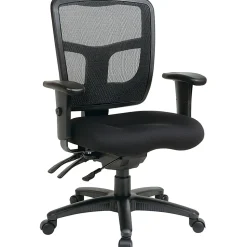 Office Star™ ProGrid Mid-Back Managers Chair, Coal