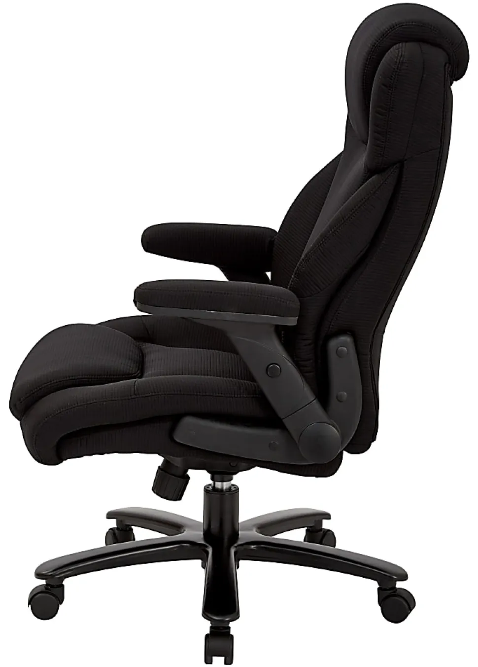 Office Star™ Pro-Line II Fabric High-Back Big And Tall Chair With Arms, Black