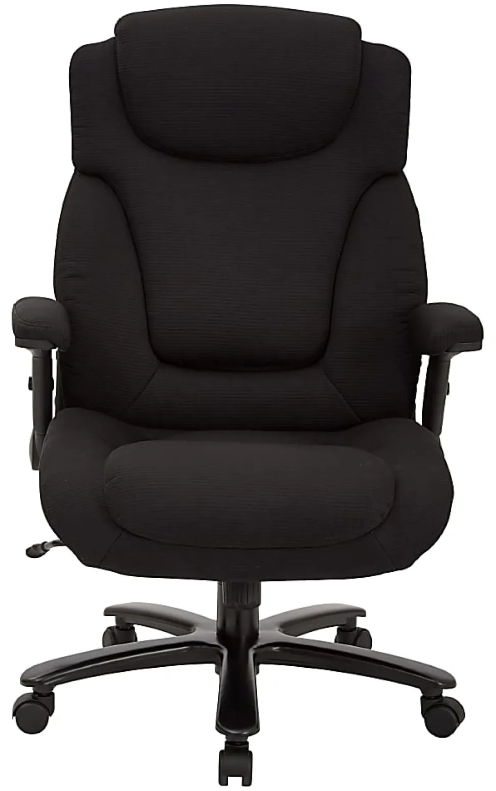 Office Star™ Pro-Line II Fabric High-Back Big And Tall Chair With Arms, Black