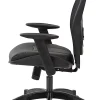 Office Star™ Space Seating Bonded Leather/Mesh High-Back Chair, Black/Gunmetal