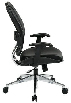 Office Star™ Space Seating Ergonomic Mesh High-Back Chair, Black/Silver