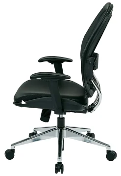 Office Star™ Space Seating Ergonomic Mesh High-Back Chair, Black/Silver