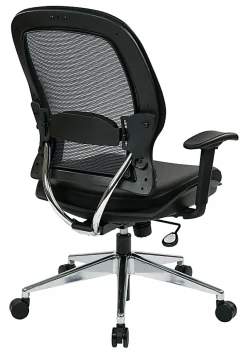 Office Star™ Space Seating Ergonomic Mesh High-Back Chair, Black/Silver