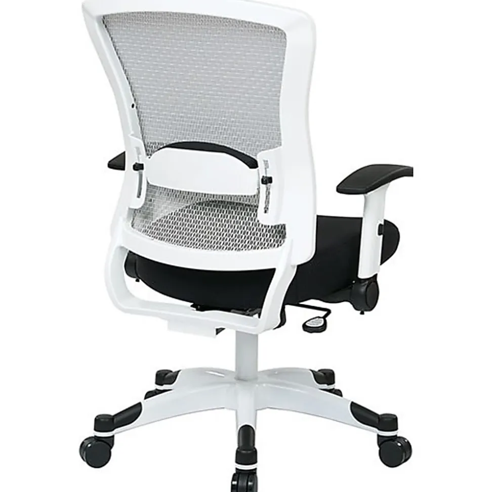 Office Star™ Space Seating Mesh Mid-Back Chair, Black/White
