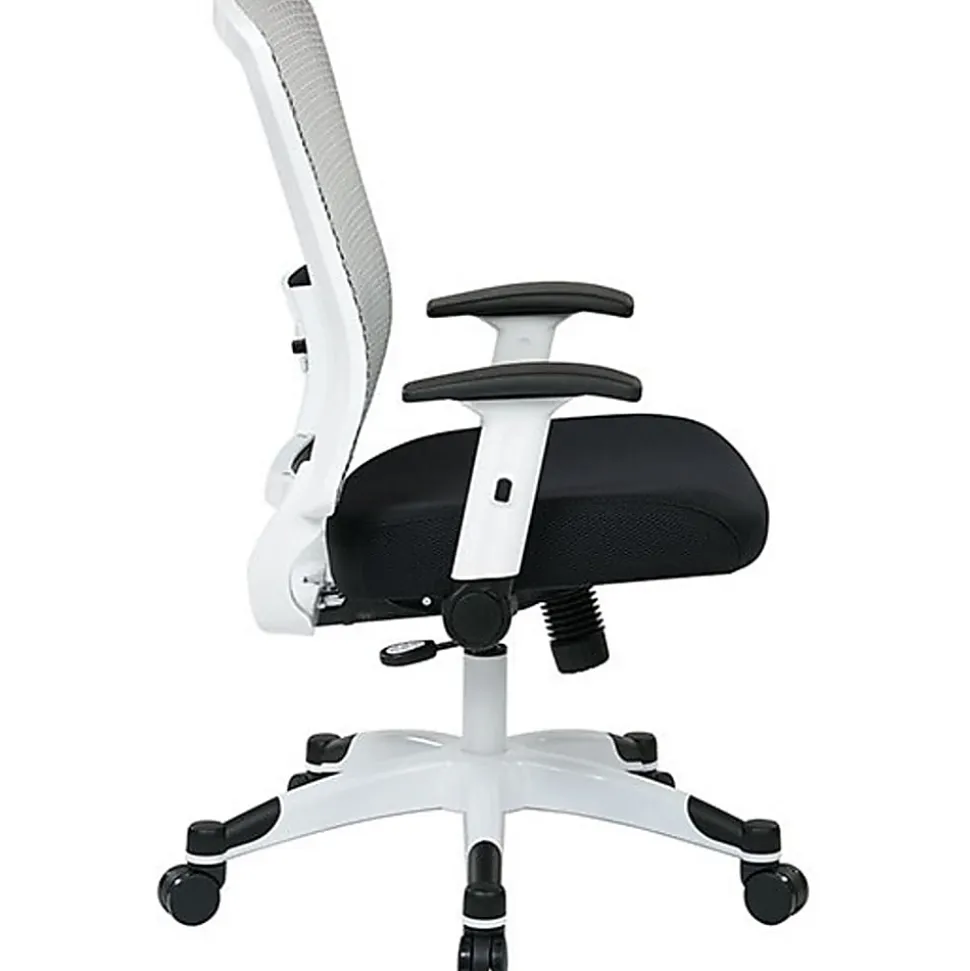 Office Star™ Space Seating Mesh Mid-Back Chair, Black/White
