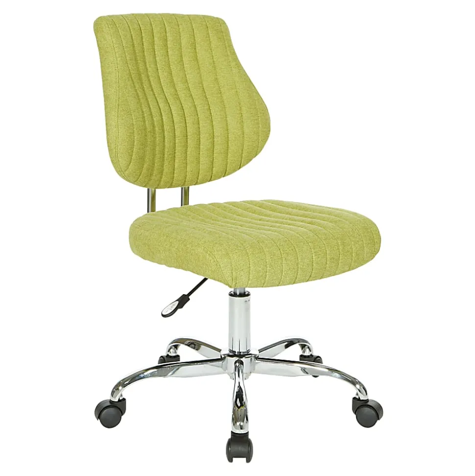 Office Star™ Sunnydale Fabric Mid-Back Office Chair, Basil