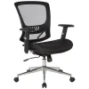 Office Star™ Ventilated Seating Ergonomic Mesh Mid-Back Manager’s Chair, Black/Chrome