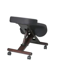 Office Star™ Work Smart Ergonomic Knee Chair, Black/Espresso