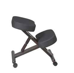 Office Star™ Work Smart Ergonomic Knee Chair, Black/Espresso