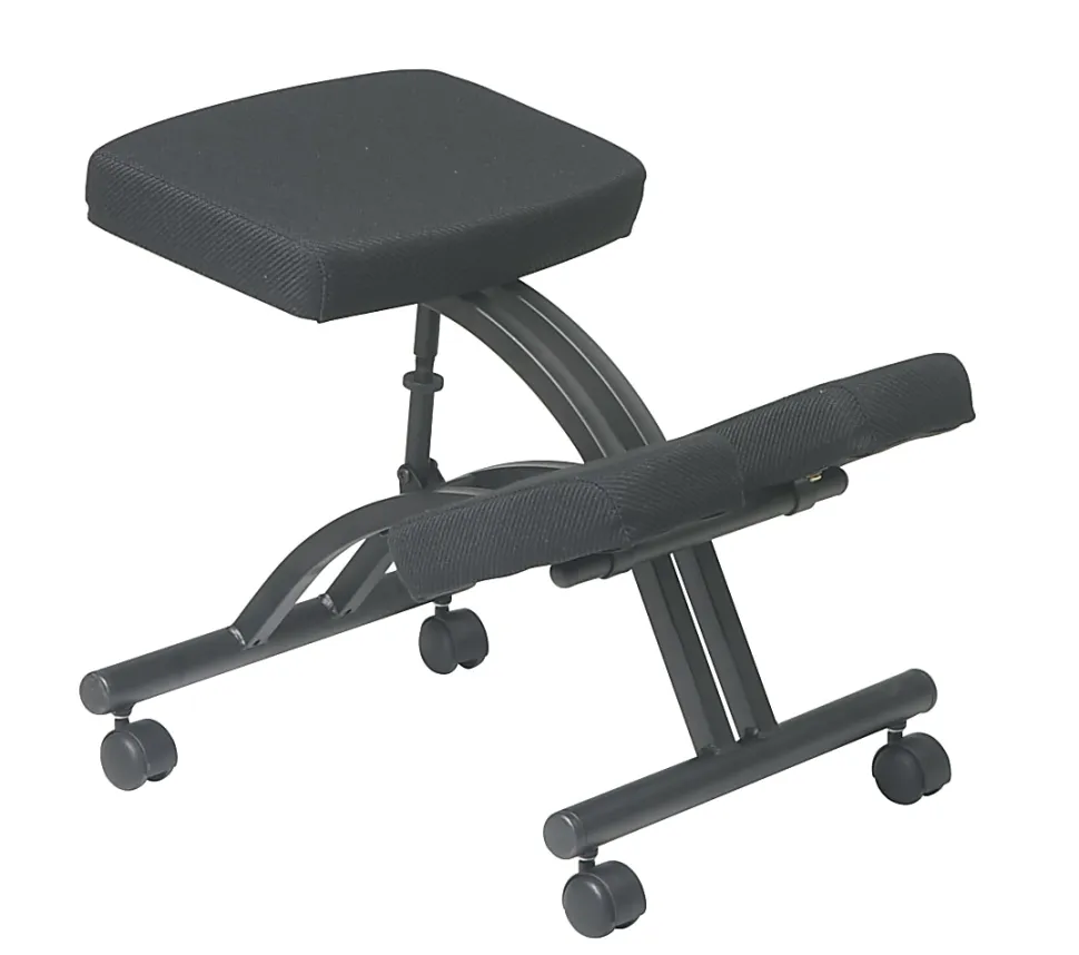 Office Star™ Work Smart Ergonomic Knee Chair, Black