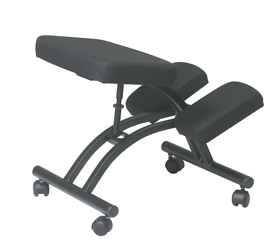 Office Star™ Work Smart Ergonomic Knee Chair, Black