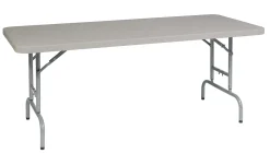 Office Star WorkSmart Height-Adjustable Resin Multipurpose Table, 29-1/2