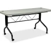 Office Star™ Work Smart Resin Multi-Purpose Flip Table With Locking Casters, 29-1/4"H x 60-1/2"W x 23-3/4"D