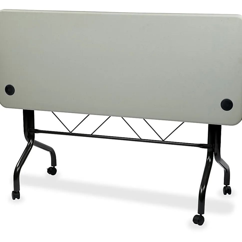 Office Star™ Work Smart Resin Multi-Purpose Flip Table With Locking Casters, 29-1/4"H x 60-1/2"W x 23-3/4"D