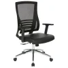 Office Star™ WorkSmart Screen-Back Bonded Leather Manager's Chair, Black