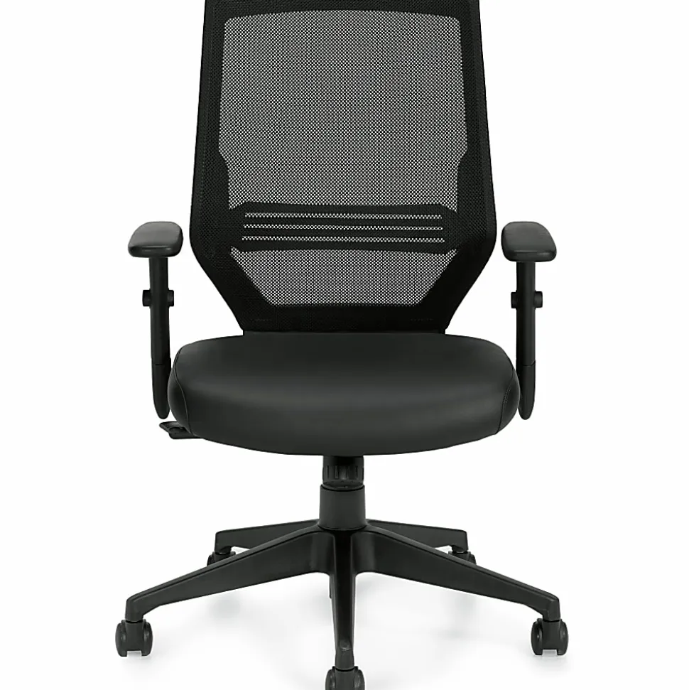 Offices To Go Mesh Mid-Back Office Chair, Black