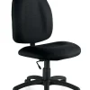 Offices To Go™ Mid-Back Chair, Task, 38"H x 25"W x 21"D, Black