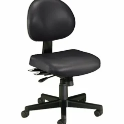 OFM Anti-Microbial Vinyl Multi-Shift Task Chair, Black