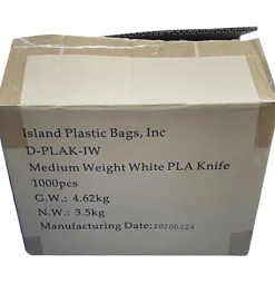 Ohanaware Disposable Cutlery, Knives, White, Pack Of 1,000 Forks