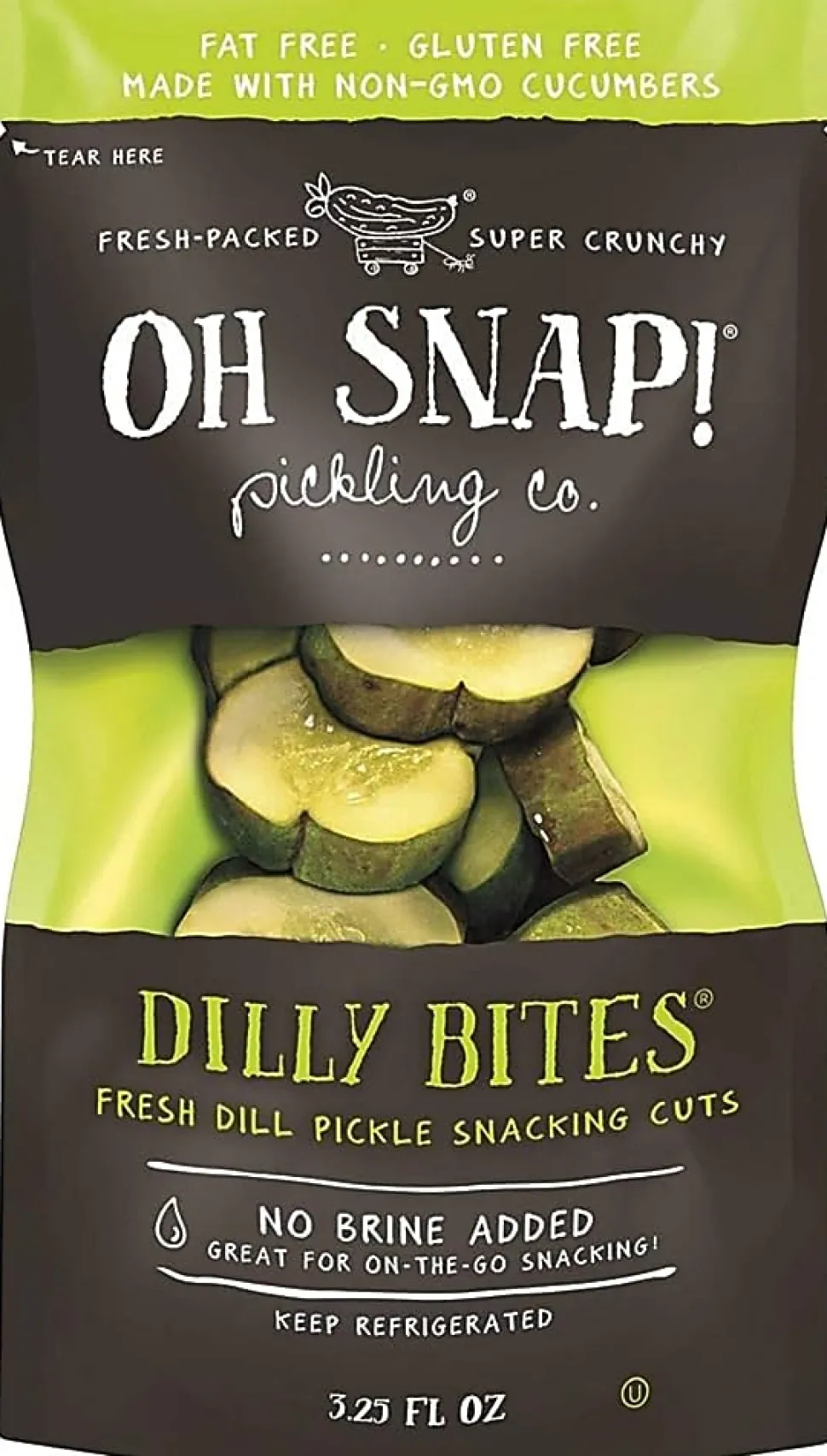 Oh Snap! Dilly Bites, 3.25 Fl Oz, Box Of 12 Bites