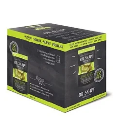 Oh Snap! Dilly Bites, 3.25 Fl Oz, Box Of 12 Bites