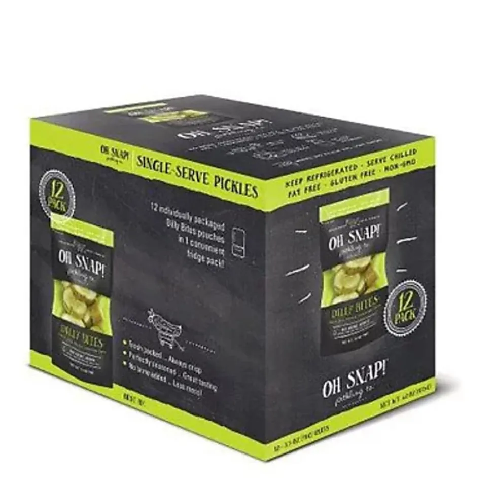 Oh Snap! Dilly Bites, 3.25 Fl Oz, Box Of 12 Bites