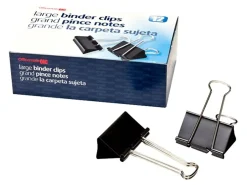 OIC® Binder Clips, Large, 2", Black, Box Of 12, 99100