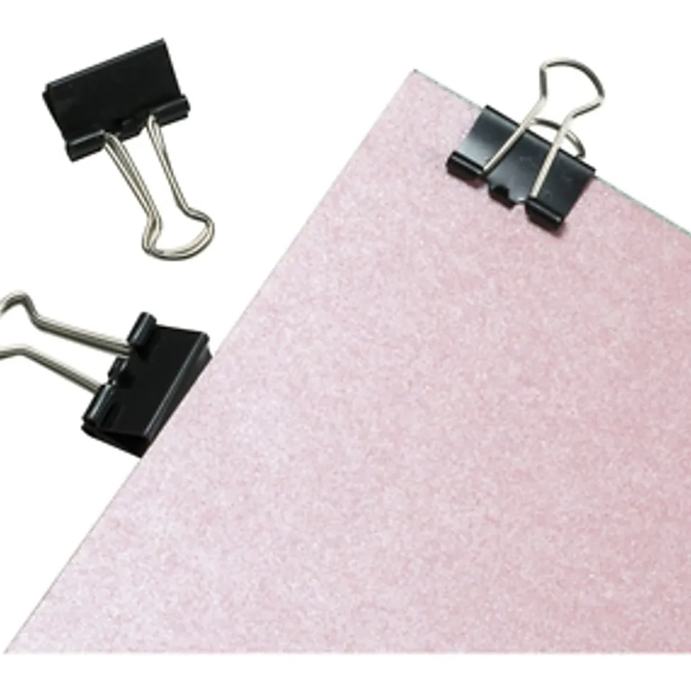 OIC® Binder Clips, Mini, 9/16", Black, Box Of 12