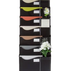 OIC® Grande Central Filing System, 7-Pocket, Black
