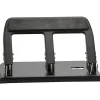 OIC® Heavy-Duty Padded Handle 3-Hole Punch, Black