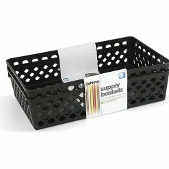 OIC® Plastic Supply Baskets, Small Size, 2 3/8